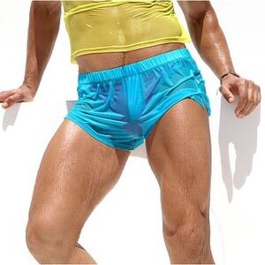 Rufskin blue sheer tulle shorts
